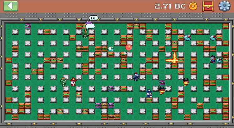 Printscreen do jogo Bomb Crypto (BCOIN) no modo Treasure Hunt